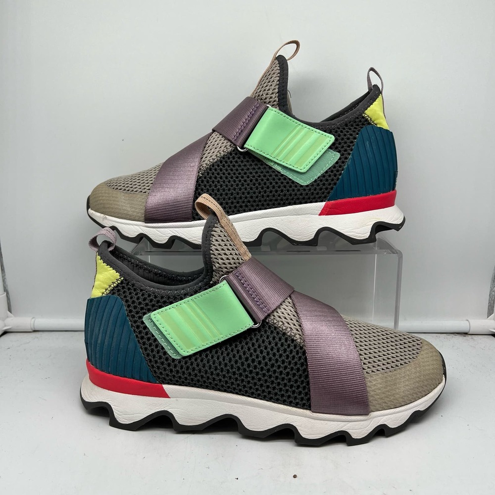 SOREL Shoes Womens 9 Kinetic Multi Color Slip On Sneakers NL3680-096